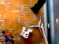 Soldered VIDEO ENVE test point tap for video