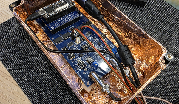 The MISRC housed in project box shielded with copper tape.